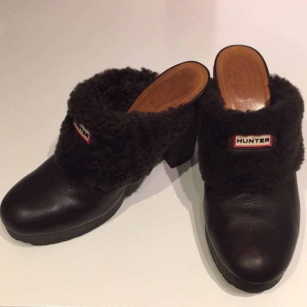 Hunter Sheepskin & leather mule